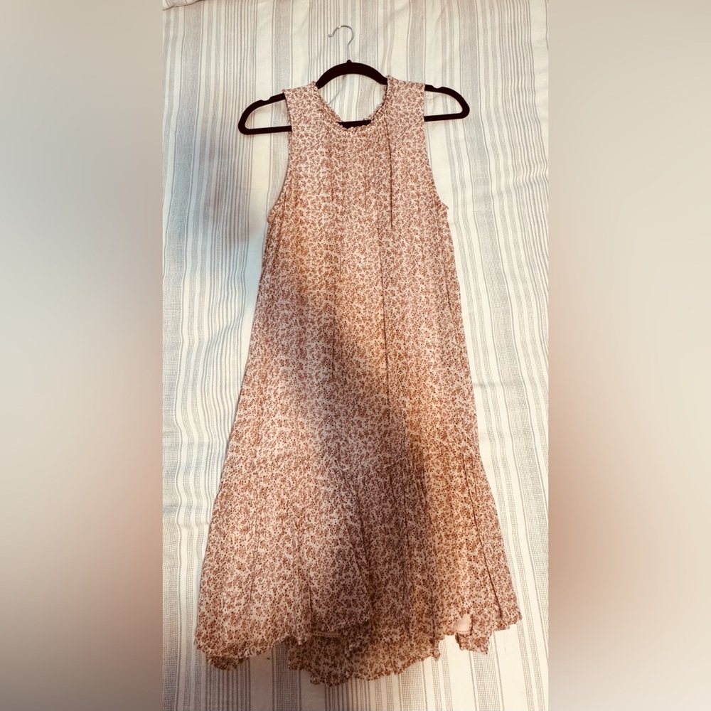 Anthropologie Dress in Cream and Pink